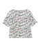 Jersey marinero manga corta para mujer blanco MARSHMALLOW/blanco MULTICO