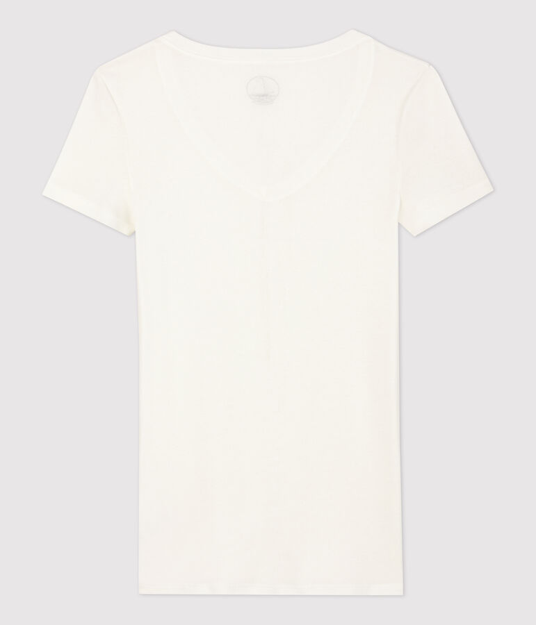 Camiseta de canal&eacute; ligero de mujer blanco MARSHMALLOW