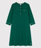 Camisón de algodón para niña verde EVERGREEN