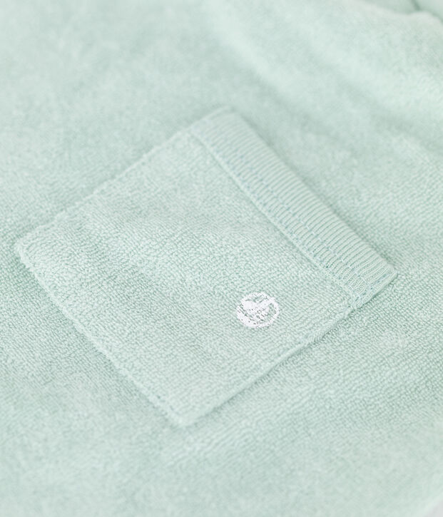 Shorts de rizo de beb&eacute; verde