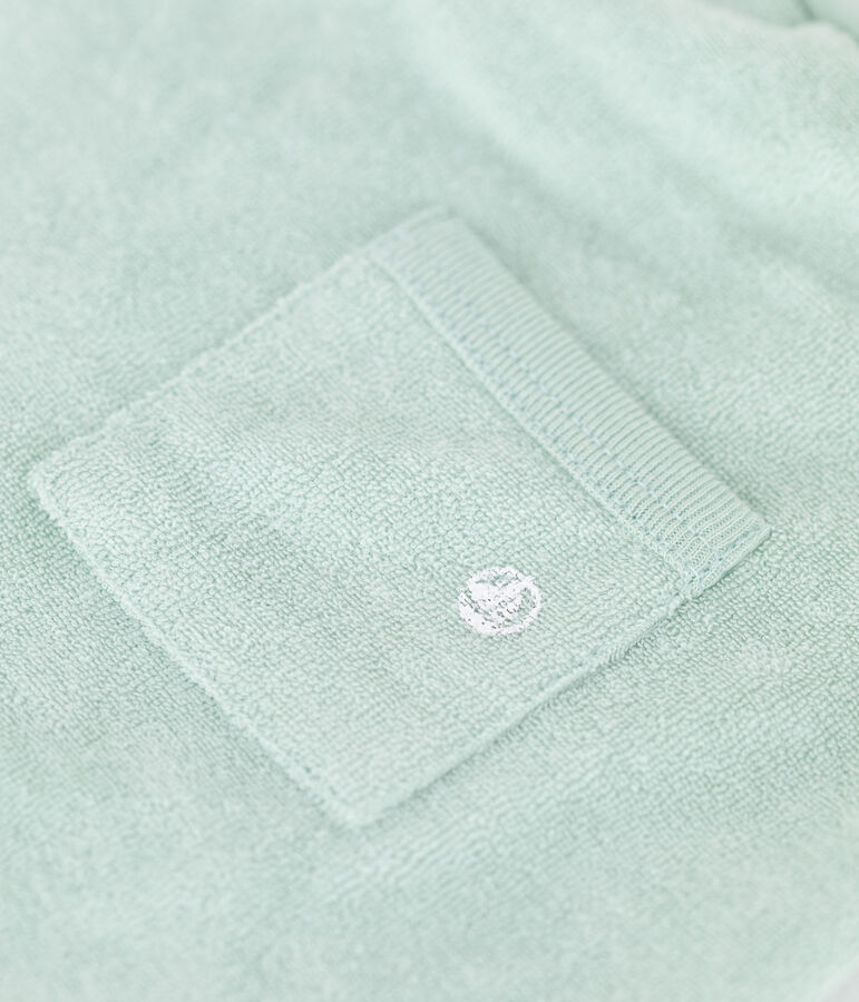 Shorts de rizo de beb&eacute; verde