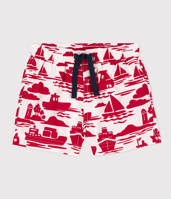 Bañador de material reciclado para bebé rojo AVALANCHE/ ROUGE