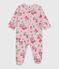 Pijama de túbico con estampado de flores para bebé rosa JOLI/blanco MULTICO