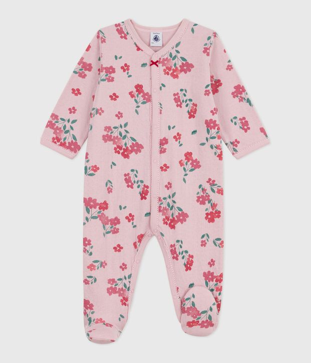 Pijama de t&uacute;bico con estampado de flores para beb&eacute; rosa/multicolor