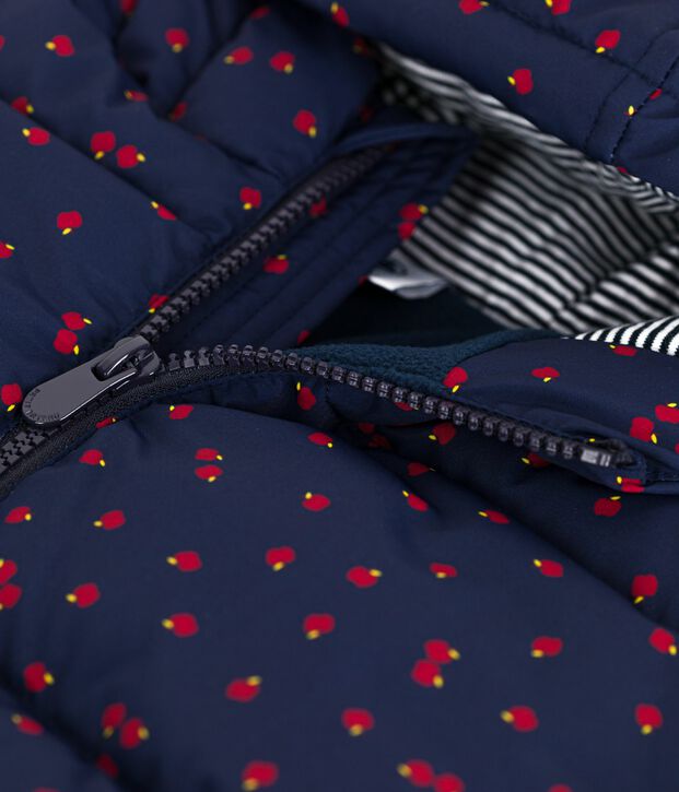 Plum&iacute;fero infantil largo y estampado azul/multicolor