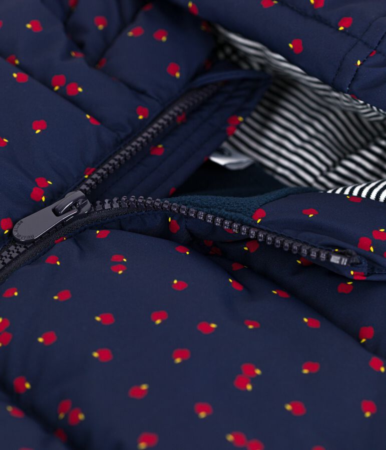 Plum&iacute;fero infantil largo y estampado azul/multicolor