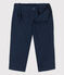 Bonito pantalón de sarga de bebé azul SMOKING