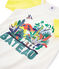 Pijama corto de punto para ni&ntilde;o blanco/multicolor
