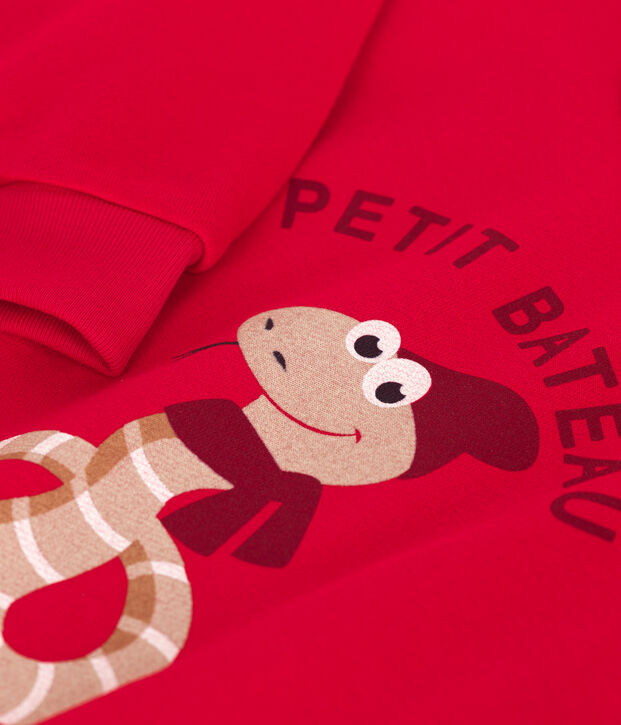 Sudadera de felpa para ni&ntilde;o rojo
