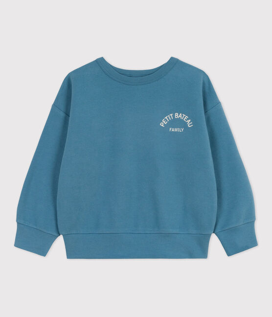 Sudadera de muletón para niño/niña azul LAVIS