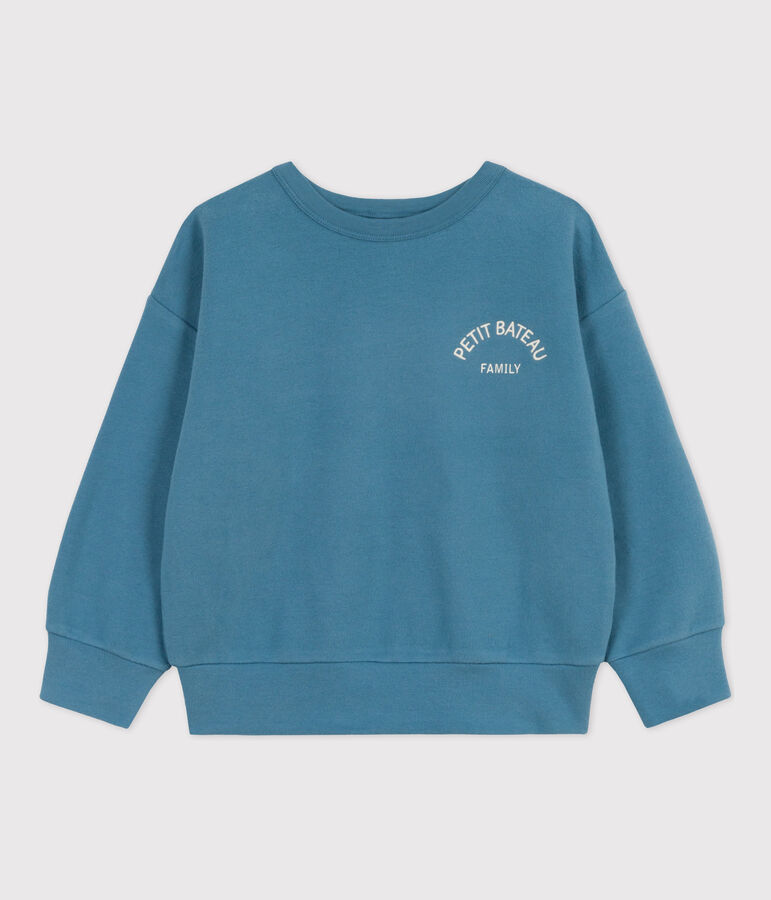 Sudadera de mulet&oacute;n para ni&ntilde;o/ni&ntilde;a azul