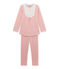 Pijama milrayas para niña rosa GRETEL/blanco LAIT
