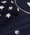 Pijama corto de algodón con estrellas para niño azul SMOKING/blanco MARSHMALLOW