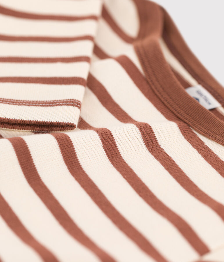 Marinera de algod&oacute;n de ni&ntilde;a/ni&ntilde;o crudo/marron