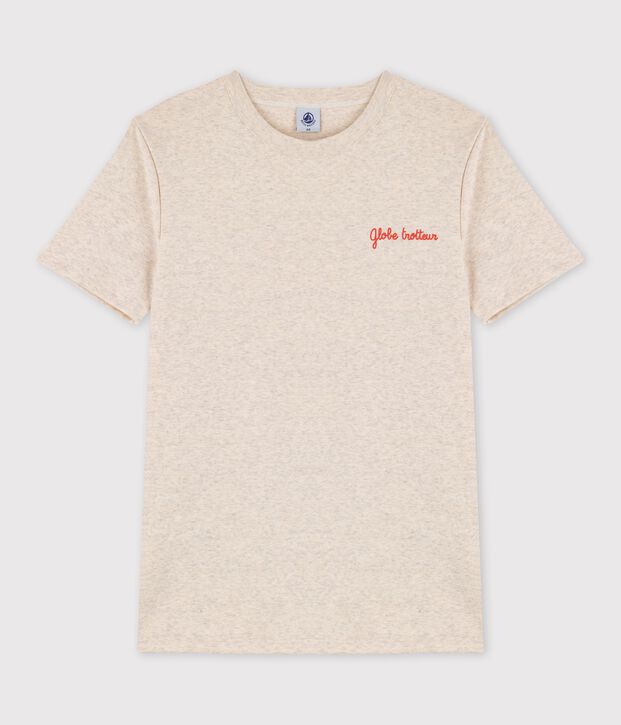 Camiseta para mujer de cuello redondo serigrafiada en algod&oacute;n MONTELIMAR CHINE