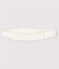 Diadema para el pelo trenzada de canalé de bebé niña blanco MARSHMALLOW