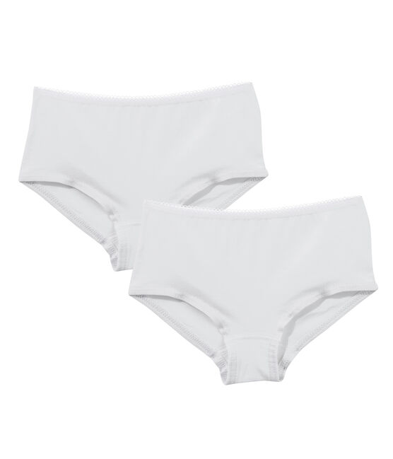 Par de culottes para chica blanco LOT