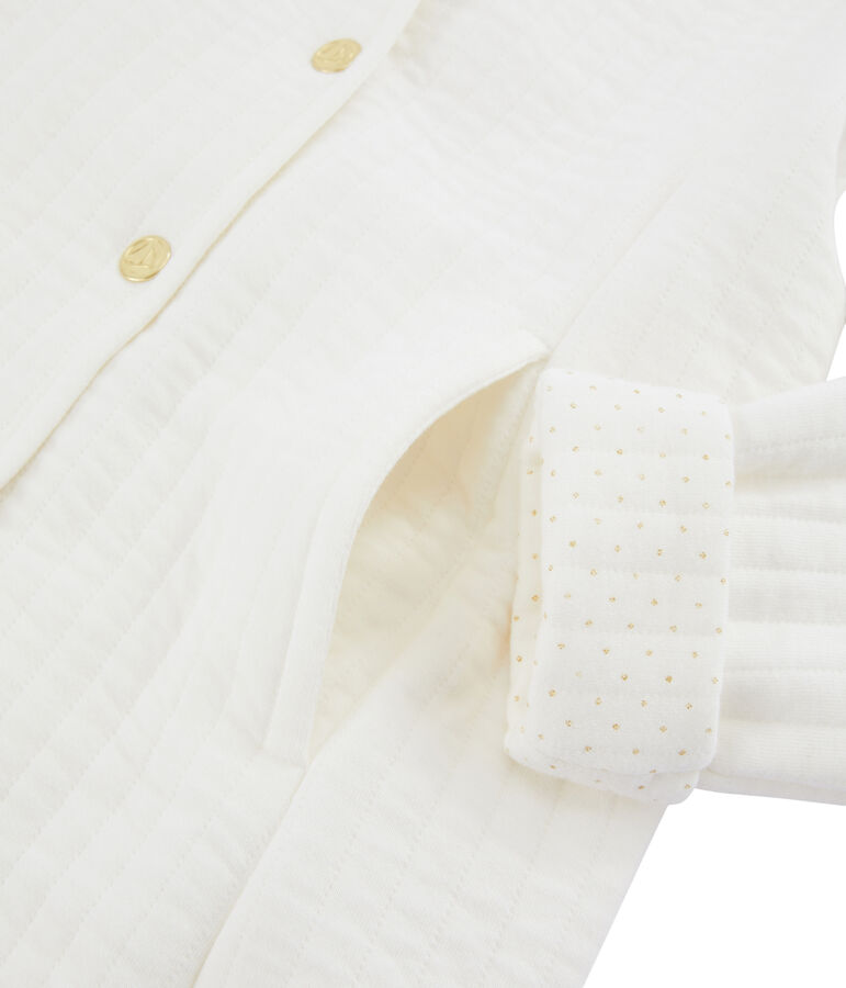 Abrigo de ni&ntilde;a blanco