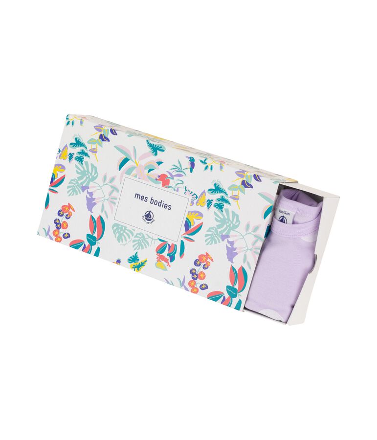 Juego de 5 bodis de manga larga para beb&eacute; ni&ntilde;a variante 1