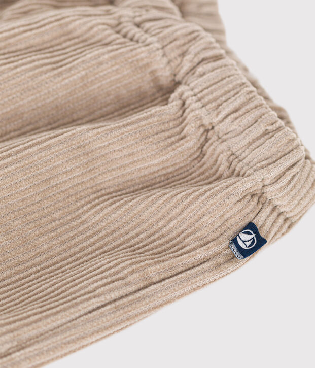 Pantal&oacute;n de pana para beb&eacute; beige