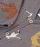 Pijama de felpa con animales para bebé BONGRIS/ MULTICO