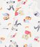 Pijama de mulet&oacute;n con estampado de animales para beb&eacute; blanco/multicolor