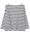 Top marinero de lino para mujer blanco LAIT/azul SMOKING