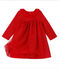 Vestido bimaterial de manga larga para bebé niña rojo TERKUIT/amarillo OR