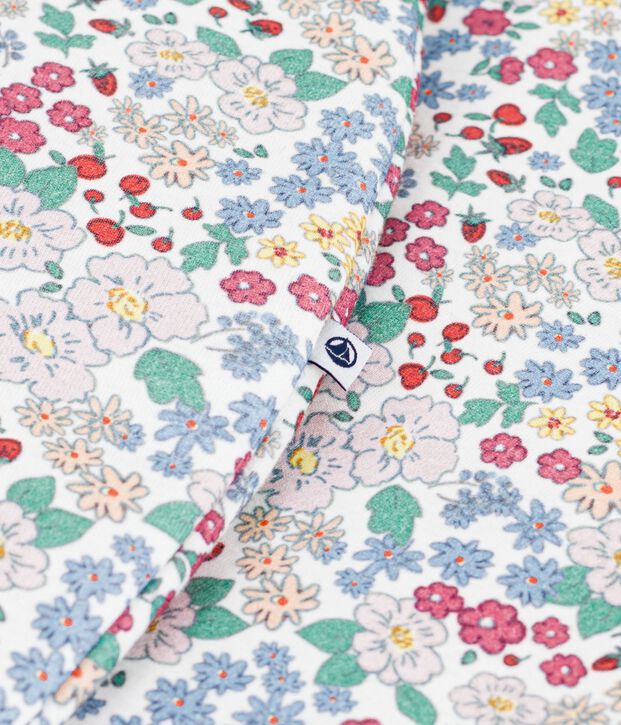 Saco para beb&eacute; de algod&oacute;n con estampado de flores TOG 2 blanco/multicolor