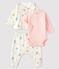 Conjunto de 3 piezas para bebé niña de punto blanco MARSHMALLOW/blanco MULTICO