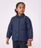 Chaqueta infantil denim lisa con estampado de estrellas azul