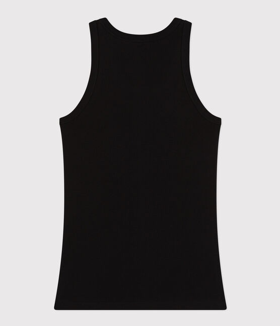 Camiseta de tirantes L'ICONIQUE de algodón biológico de mujer negro NOIR