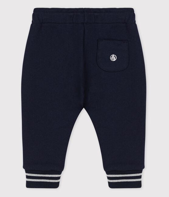 Pantalón de muletón de bebé. azul SMOKING
