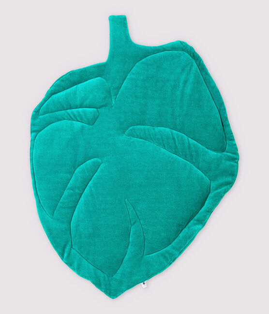Cojín de suelo de hoja gigante verde MOZAIK