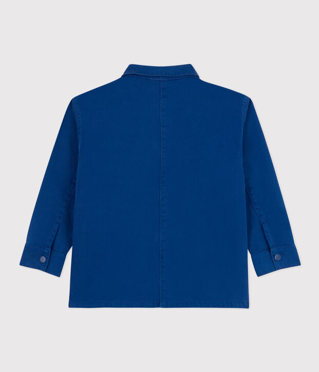 Chaqueta de tejido vaquero de ni&ntilde;o azul