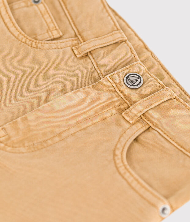Pantal&oacute;n vaquero para ni&ntilde;o beige