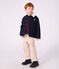 Chaqueta infantil lisa estilo gab&aacute;n de pa&ntilde;o de lana SMOKING