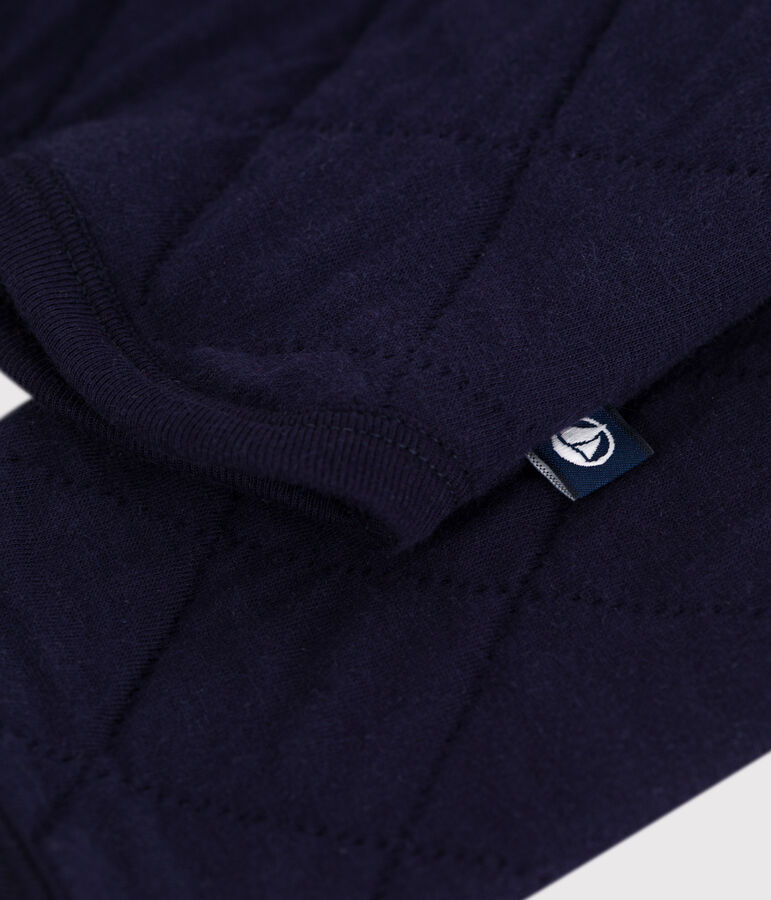 C&aacute;rdigan de algod&oacute;n liso para mujer azul