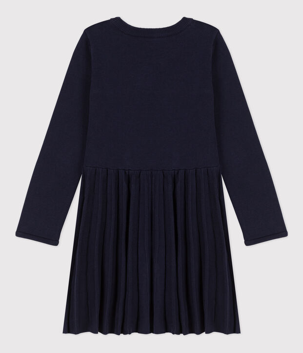 Vestido de manga larga de punto de ni&ntilde;a SMOKING