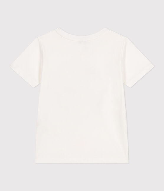 Camiseta infantil de manga corta de algodón con estampado blanco MARSHMALLOW
