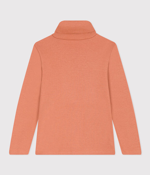 Prenda de cuello cisne de algod&oacute;n de ni&ntilde;a/ni&ntilde;o rosa