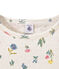 Camiseta estampada en túbico ligero para niña blanco MARSHMALLOW/blanco MULTICO