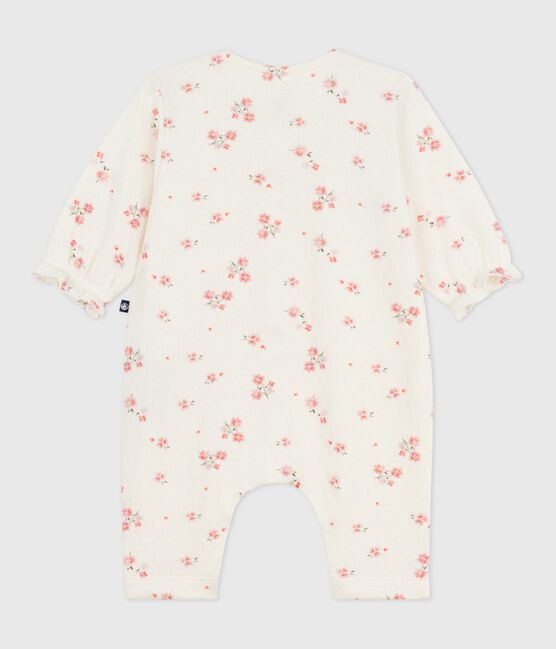 Pelele de algodón con volantes y estampado de flores para bebé MILK/ MULTICO