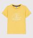 Camiseta de manga corta de algodón de niño