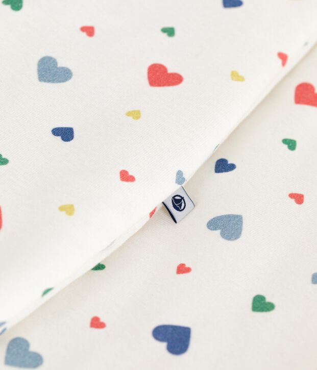 Saco para beb&eacute; de algod&oacute;n con estampado de coraz&oacute;n TOG 2 blanco/multicolor