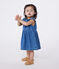 Vestido vaquero ligero sin mangas para bebé azul DENIM CLAIR