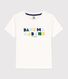 Camiseta de manga corta de algodón de niño