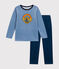 Pijama infantil liso de terciopelo INCOGNITO/ BEACH