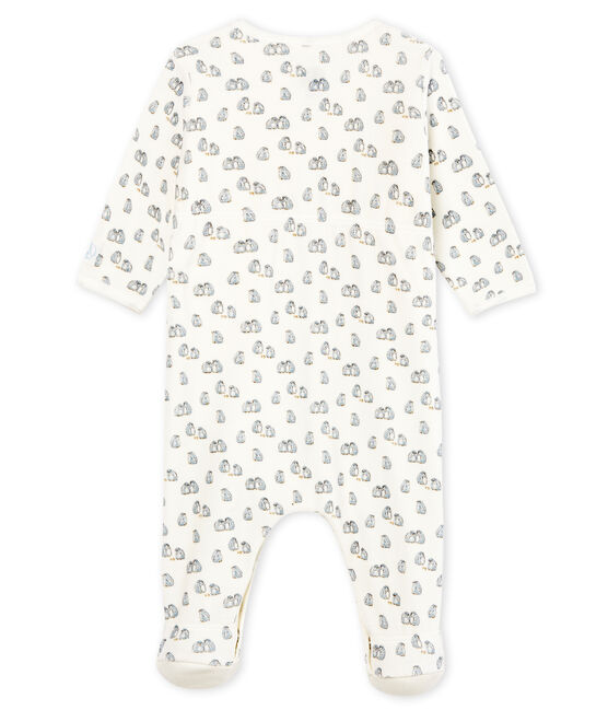 Bodyjama para bebé niño de terciopelo blanco MARSHMALLOW/blanco MULTICO