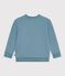 Sudadera infantil de algodón con estampado azul GOBELIN
